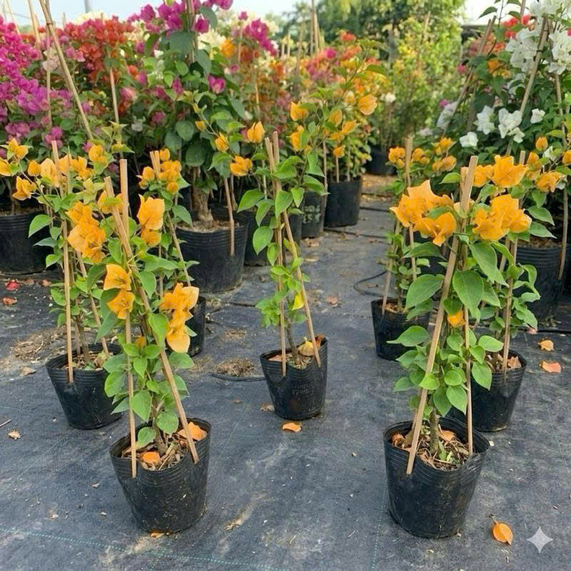 Cây Giống Hoa Giấy Vàng Thái - Màu Vàng Rực Rỡ - Bộ Rễ Khỏe - Dễ Chăm - Cây Khỏe